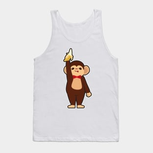 Monkey with Banana Tank Top